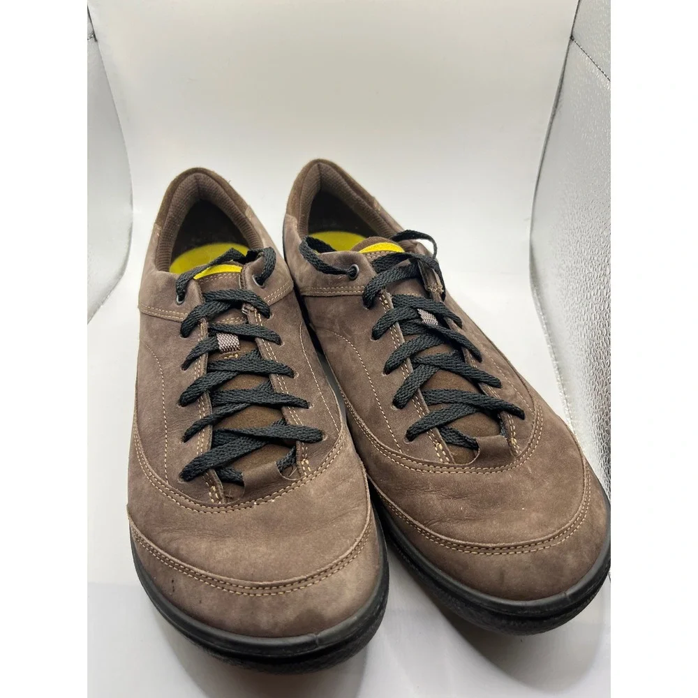 ECCO BIOM Brown Suede Lace Up Casual Comfort Shoes Men Sz‎ 41